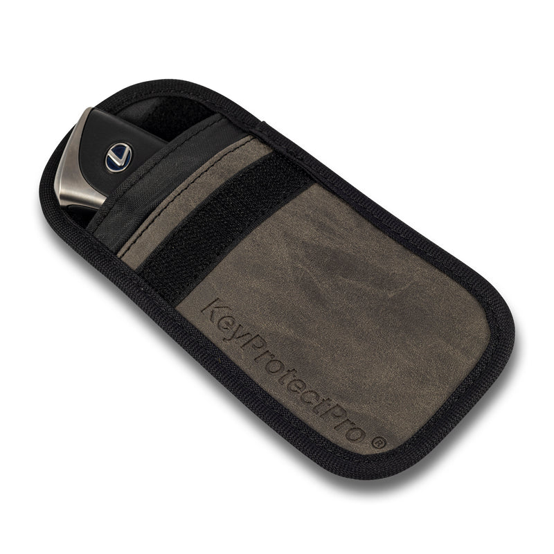 KeyProtectPro® Premium Faraday Key Pouch in Grey - KeyProtectPro Ltd